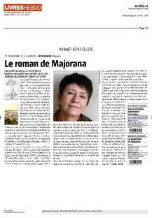 Livres Hebdo – 6 novembre 2011 : "Une réussite !"