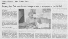 Françoise Gehannin dans Ouest France